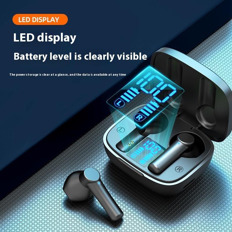 Digital Display Sports In-ear Waterproof Wireless Bluetooth Headset