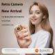 Retro Camera Digital Display Q86 Wireless Bluetooth Headset