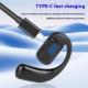 Rotating Digital Display Bone Conduction External Bluetooth Headset