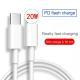 Fast Charging Cable 18W 20W Pd Fast Charging 2A Data Cable