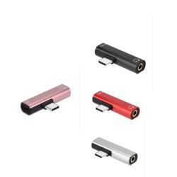 Two-in-one Charging Headset Audio Adapter
