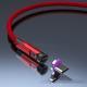 Compatible with Apple , Rotating 3A Fast Charging Magnetic Data Cable