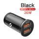 36W Dual-port Car-mounted Charger USB Pdqc30