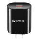 QC30 American Standard European Standard Mobile Phone Charger Single Port Fast Charge USB Direct Charging