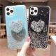 Epoxy sequins love phone case
