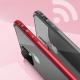 Metal frame silicone phone case