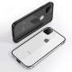 Metal frame silicone phone case