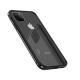Metal frame silicone phone case