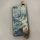 Compatible with Apple, Rose Flowers Wrist Strap phone Cases For iPhone