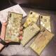 Square gold glitter phone case