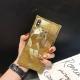 Square gold glitter phone case