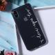 Transparent letter mobile phone case