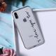 Transparent letter mobile phone case