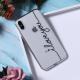 Transparent letter mobile phone case