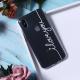 Transparent letter mobile phone case