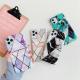 Stitched marble phone case