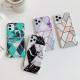 Stitched marble phone case