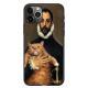 Compatible with Apple , Art oil painting orange cat mobile phone case