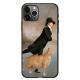 Compatible with Apple , Art oil painting orange cat mobile phone case
