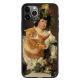 Compatible with Apple , Art oil painting orange cat mobile phone case