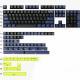 Capturers New Product Original High Two-Color Molding Powder Black Blue Purple Red Black Blue Black With Two-Color PBT Mechanical Keycaps