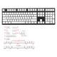 White Pudding Large Full set of 141 Key Sealing Font Keycaps