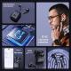 Digital Display Noise Reduction In-ear Wireless Bluetooth Headset