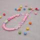 Smiley Soft Ceramic Mobile Phone Rope Hanging Jewelry Five-pointed Star Beaded Mobile Phone Chain Female