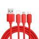 Nylon Braided Three-in-one Data Line