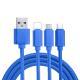 Nylon Braided Three-in-one Data Line