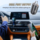 One For Two Usb Cigarette Lighter Conversion Plug For Steam Mini