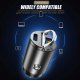 One For Two Usb Cigarette Lighter Conversion Plug For Steam Mini