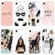 Art fashion hand painted black girl phone case