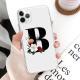 Flower alphabet mobile phone case
