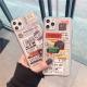 Transparent barcode mobile phone case