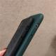 Dark green woven mobile phone case