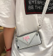 Net red with the female paragraph diagonal span for silicone card packageStyle: wallet Material: PU Style: Japanese and Korean style Popular elements: sequin card pack