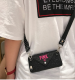 Net red with the female paragraph diagonal span for silicone card packageStyle: wallet Material: PU Style: Japanese and Korean style Popular elements: sequin card pack