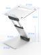 Notebook computer folding double-arm stepless stand