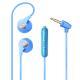 Sports Belt Wheat Color In-ear Headphones For Wire-controlled High Sound Quality
