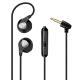 Sports Belt Wheat Color In-ear Headphones For Wire-controlled High Sound Quality