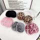Plush Solid Color Leopard Print Head-mounted Headphone Case