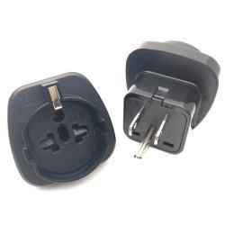 U.S. To Europe And Germany Standard Ground Wire Conversion Plug With Embedded Round Feet