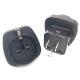 U.S. To Europe And Germany Standard Ground Wire Conversion Plug With Embedded Round Feet