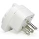 U.S. To Europe And Germany Standard Ground Wire Conversion Plug With Embedded Round Feet