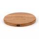 Real Bamboo Wood Square Round Wood Grain 10W Wireless Charging