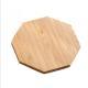 Real Bamboo Wood Square Round Wood Grain 10W Wireless Charging