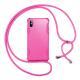 Compatible with Apple , Candy color mobile phone shell chain necklace lanyard cover