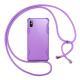 Compatible with Apple , Candy color mobile phone shell chain necklace lanyard cover