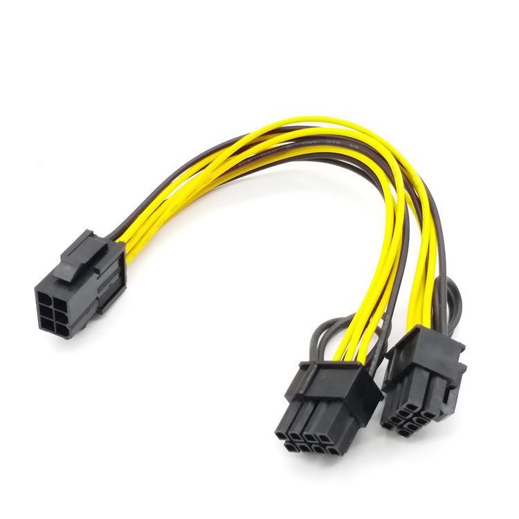 Graphics Power Cord 6P To Dual 8P 6P To 62 Graphics Power Cord